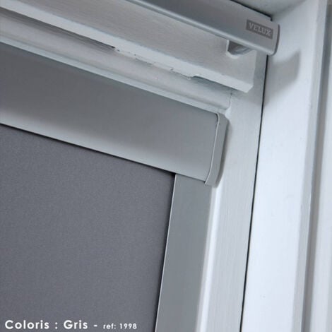 Store de toit occultant cadre alu compatible VELUX® - Bleu foncé - L38 x HC04