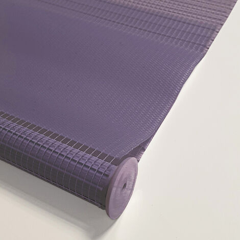 Store enrouleur jour nuit chaînette coordonnée sans percer - Violet - L106 x H190cm