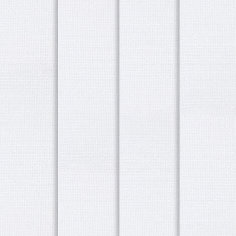 Lot de 5 lamelles verticales 89mm unies pour store californien - Blanc - L8,9 x H180cm