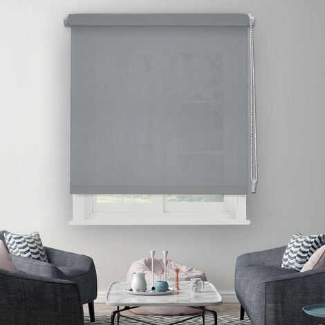Store enrouleur tamisant sans percer - Blanc - L111 x H170cm