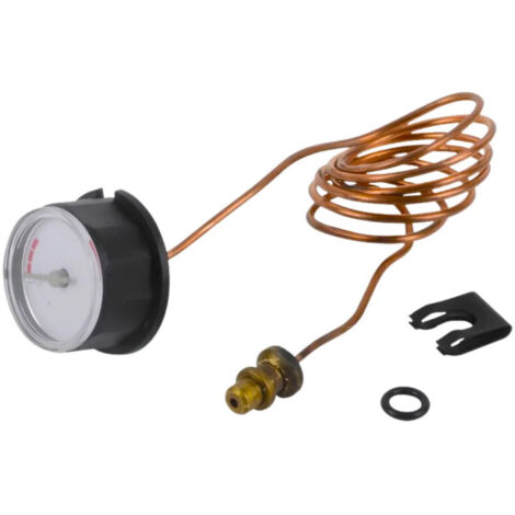 Manomètre pour chauffage central – Jauge de fluide – Précision 1% – Raccord 1/2 pouce – Compatible avec chaudières CHAFFOTEAUX (1/2)