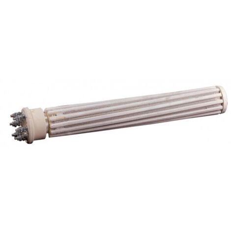 Résistance stéatite 2400W Ø52 mono et tri – Tension mono et tri – Longueur 440mm – 6 bornes pour radiateur
