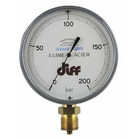 Manomètre radial pression 0 - 10 bar M 1/4 DISTRILABO - Plomberie Online