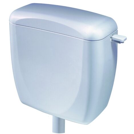 Siamp – Réservoir de chasse d'eau semi-haut 28L – Mécanisme pré-réglé 6L – Robinet flotteur silencieux – Installation semi-basse pour cuvette au sol - 312806-10