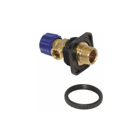 Alimentation avec robinet équerre intégré – Manette 1/4 pour installations sanitaires – Compatible avec systèmes GEBERIT