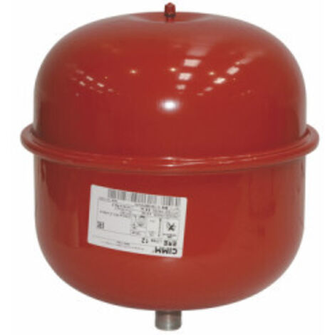 Vase d'expansion cylindrique 12L – Compatible pompes à chaleur Atlantic – Pression maximale 3 bars – Installation par professionnel recommandée