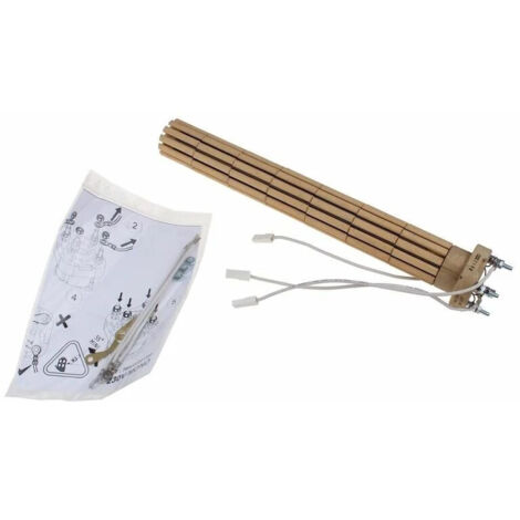 Résistance stéatite 2200W pour chauffe-eau électrique – Longueur 42 cm – Diamètre 47 mm – Compatible avec modèles Atlantic