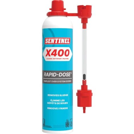 Sentinel – Désemboueur chauffage 250 ml – Dégazeur pour installations encrassées – Élimine boues et résidus – Compatible tous systèmes