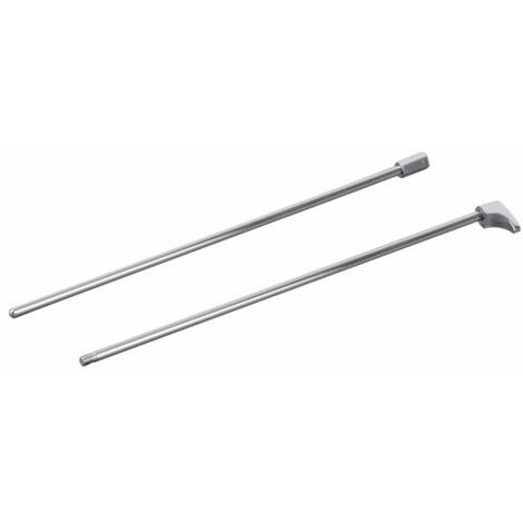 Tirette pour mitigeur de lavabo – Finition chromée – Hauteur 100mm – Hauteur sous bec 80mm – 1 poignée – Adapté PMR – Sélection Cazabox (1/3)