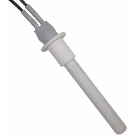 Bougie céramique à bride 300W 107mm – Déflecteur pour tube de flamme – Câble 320mm – Usage professionnel