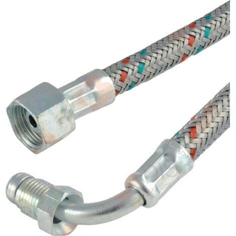 De Dietrich – Flexible chauffage central 1500mm – Filetage plomberie 3/8 – Raccords en acier inoxydable – Pression 10 bars - S58366636 (1/2)