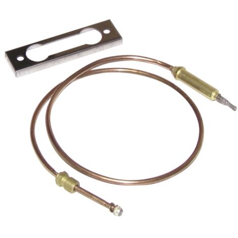 Thermocouple avec plaque DIFF – Diamètre 8 mm – Longueur 600 mm – Raccord 11/32' pour chaudières De Dietrich