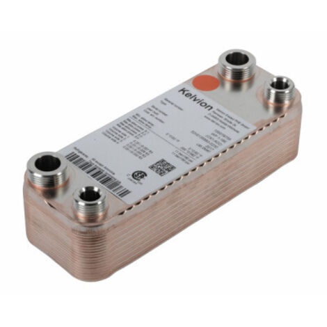 Geminox – Échangeur thermique à plaques 18 plaques – Longueur 1,8m – Largeur 0,5m – Performance optimale pour systèmes de chauffage et refroidissement - 87168250670