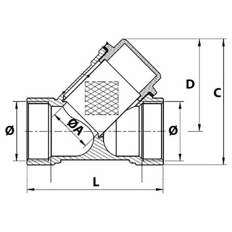 Cartouche de filtre tamis inox - DIFF