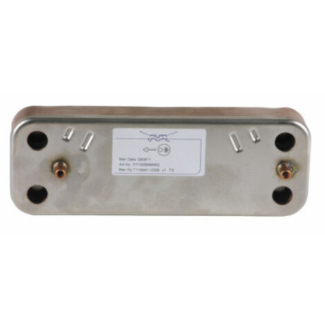 Decosa – Échangeur thermique à plaques pour chaudières murales gaz – Compatible Initia 2.24 CF/FF et Baxi Eco 5 – Remplace Chappée SX5686660 - JJJ005686660