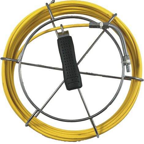 Diff – Mini enrouleur ramonage 12m Ø4.5mm – Raccord F5 compatible hérissons Ø10mm – Nettoyage efficace conduits cheminée