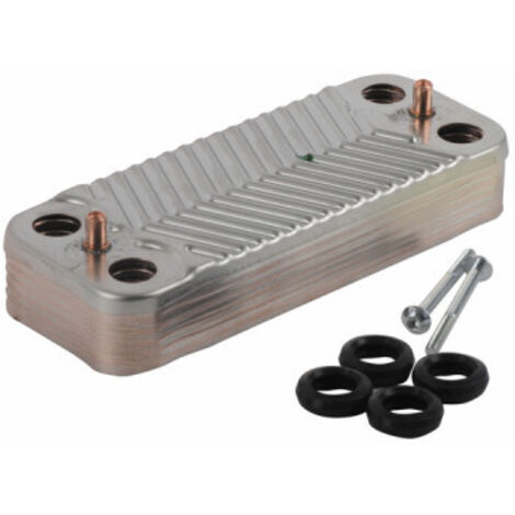 Diff – Échangeur thermique 12 plaques – Compatible chaudières Viessmann – Échangeur sanitaire pour ECS – Remplacement efficace
