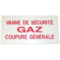 Étiquette souple adhésive eau chaude (X 10) - DIFF