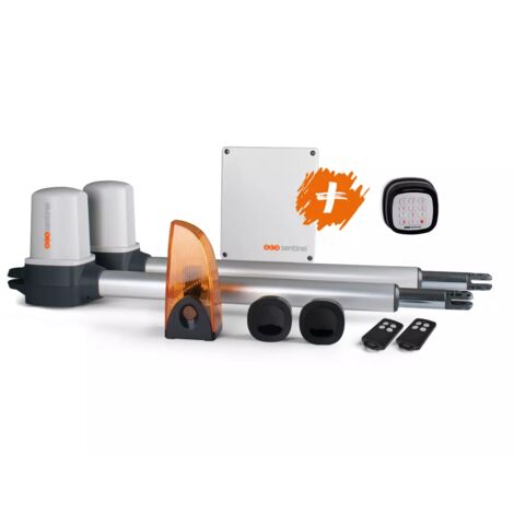 Kit motorisation portail – 2 moteurs à vérins – Clavier à code sans fil – Ouverture rapide et sécurisée – Compatible SCS Sentinel