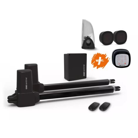 Scs Sentinel – Kit de motorisation de portail SimplyOpen 1+ – Moteurs à vérins pour portails jusqu'à 4m et 300kg – Clavier à code sans fil inclus (1/5)