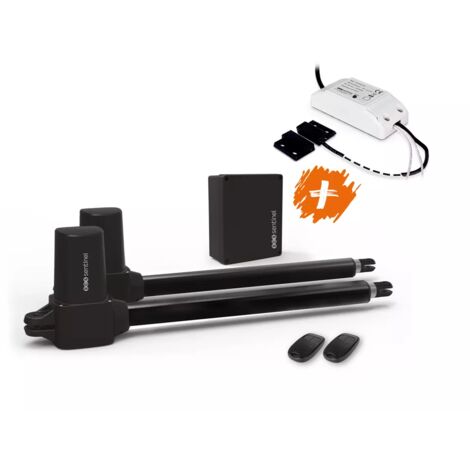 Scs Sentinel – Kit de motorisation de portail SimplyOpen 1+ – Pour portails jusqu'à 4m et 300kg – Module connecté WifiGate – Télécommandes incluses