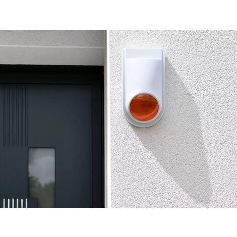 SCS Sentinel - Sirène d’alarme factice avec LED, Dummy Siren