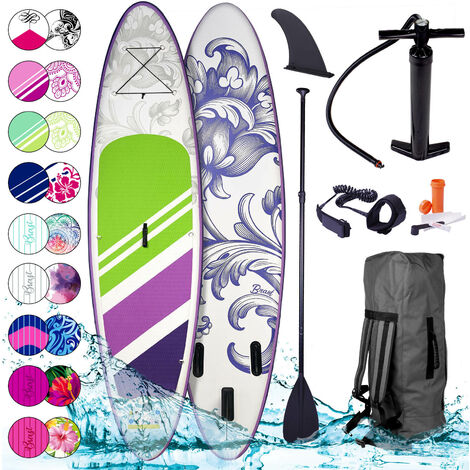 Tabla Paddle Surf inflable LILY 300x76x15cm, 115kg + remo telescópico +  mochila + bomba + kit