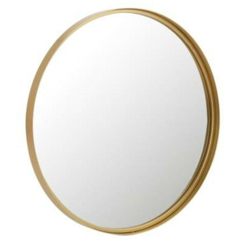 Miroir rond en métal doré à bord haut D60 - PAKO (1/3)