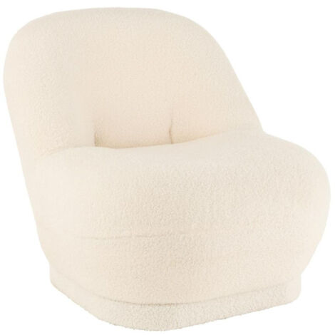 Fauteuil en tissu bouclette - NUAGE (1/5)