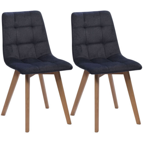 Chaises de salle à manger scandinaves en tissu - ALISON (1/4)