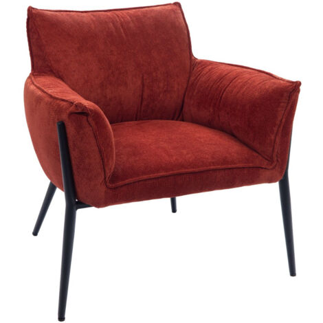 Fauteuil de salon en velours chenille - BRIT (1/4)
