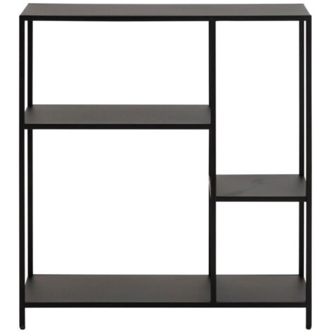 Bibliothèque scandinave en métal noir 3 tablettes - HARLOW (1/5)