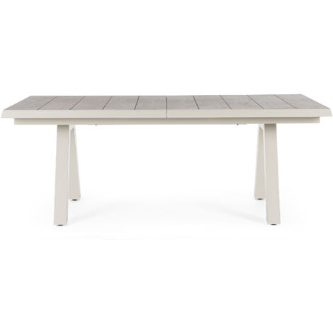 Table de jardin extensible en céramique gris cendré L205/265 - CENITZ (1/5)