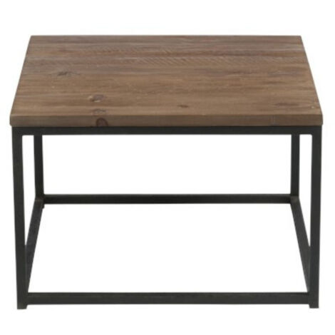 Table basse carrée en bois et métal - ALLEN (1/5)