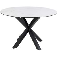 Table de salle à manger ronde en céramique L119 4 personnes - NEIVA
