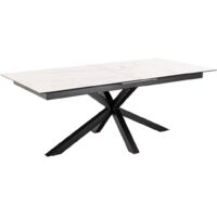 Table de salle à manger rectangulaire extensible en céramique 8/10 places L200/240 - NEIVA