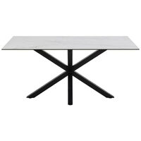 Table de salle à manger rectangulaire en céramique 6 places L160 - NEIVA