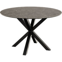 Table de salle à manger ronde en céramique L119 4 personnes - NEIVA