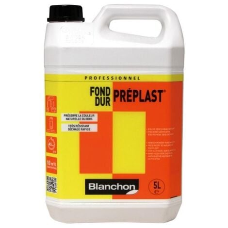 Fond dur Blanchon Préplast 1L très résistant à séchage rapide et faible odeur pour des bois intérieurs avant finition