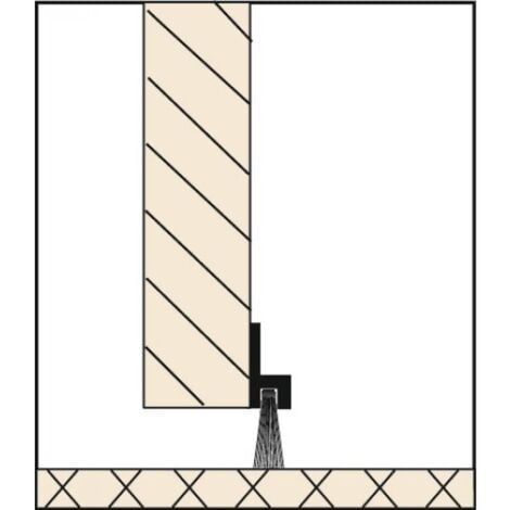 Bas de porte profilé à brosse IBS31 ELTON - 2.50ml - 0308203D