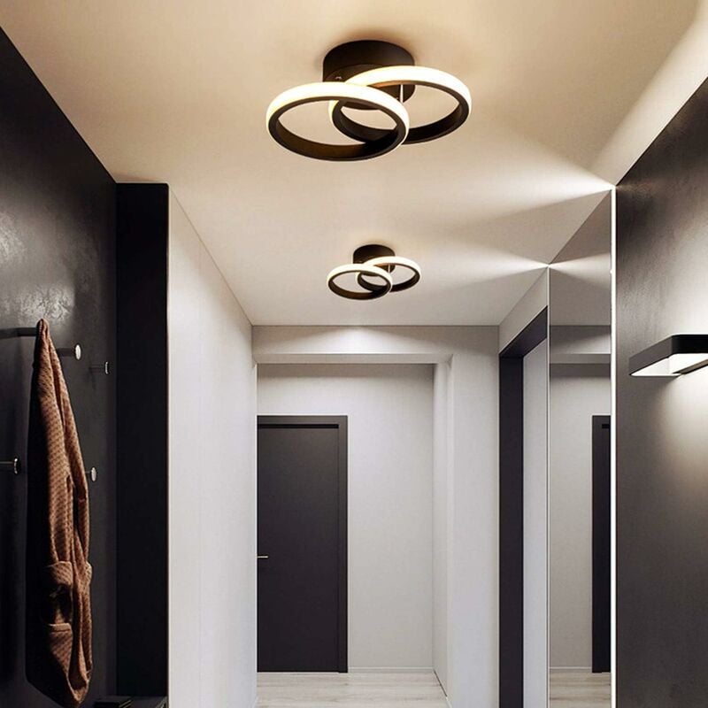 Plafonnier LED,Moderne Lampe de plafond 22W 2200lm,Acrylique Luminaire  Plafonnier,Lampe de Lustre pour Couloir Coucher Salle de Bains Cuisine  Salon