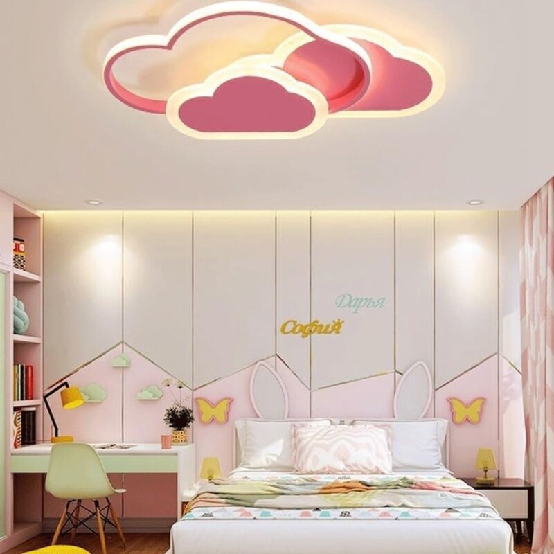 Plafonnier LED plafonnier dimmable De Salon Plafonnier Pour Chambre Garçon  Fille plafonnier led salon luminaire chambre enfant luminaires intérieur  plafonnier Couleur Réglable Blanc Coloré ( Color : b : :  Luminaires et Éclairage