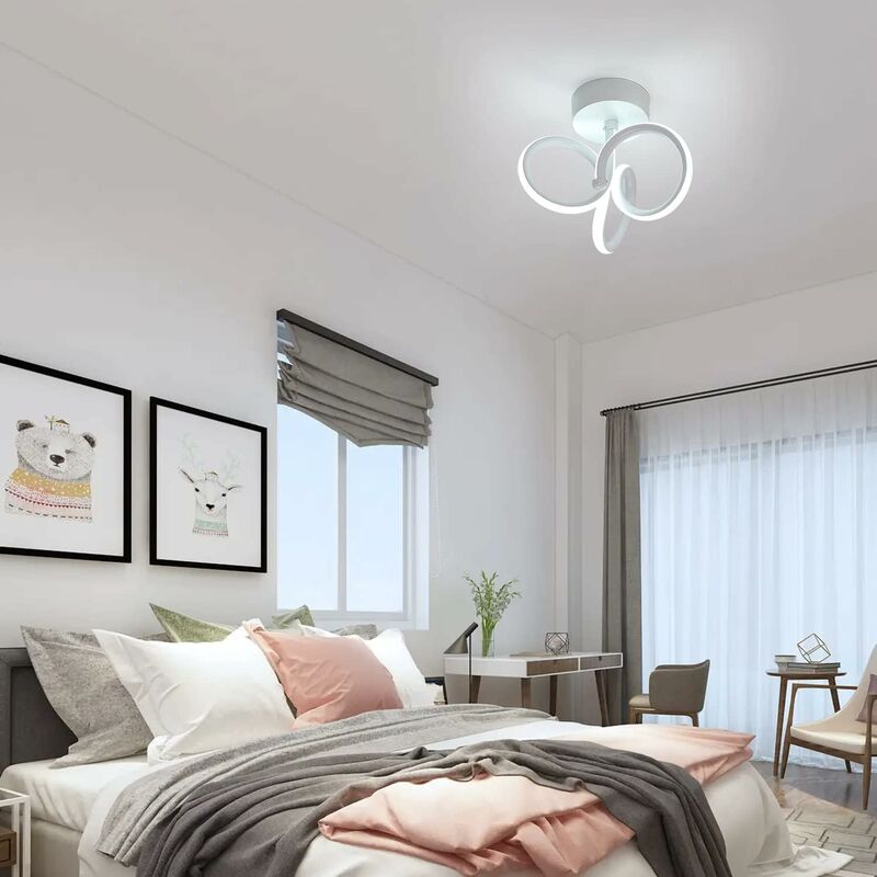 Qianliniuinc Plafonnier LED Lampe de plafond - Fer Acrylique Fleurs  Lumières Lampes À Encastrer Salon Luminaire Couloir Couloir Allée Balcon  Mur Mince