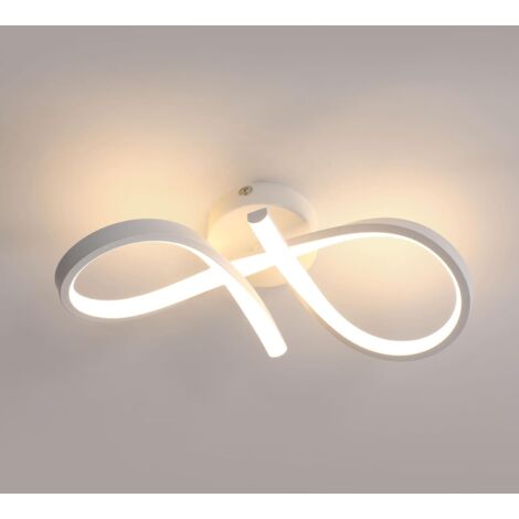 COMELY Plafond LED design créatif numéro 8 luminaire de plafond blanc 20W 2250LM 3000K (1/5)