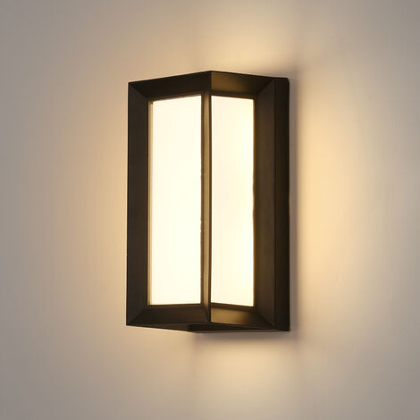 COMELY Applique Murale Extérieure LED Étanche IP65 18W - Lumière Neutre 4000K, Parfaite pour Cour, Jardin, Allée, Terrasse (Noir) (1/5)