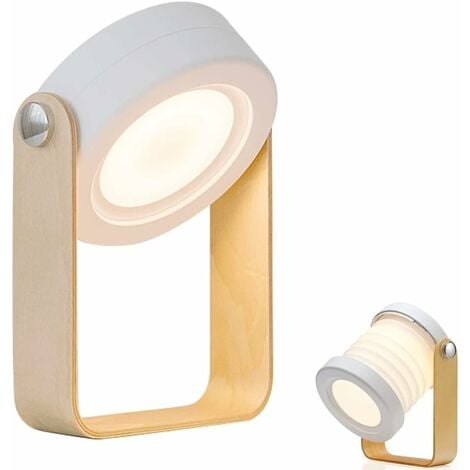 Jago® lampe de chevet tactile - en forme de cylindre, ampoule e14, max. 40  w ou led dimmable, hauteur 25 cm, 3 niveaux d'intensité - lampe de table, à  poser - Conforama