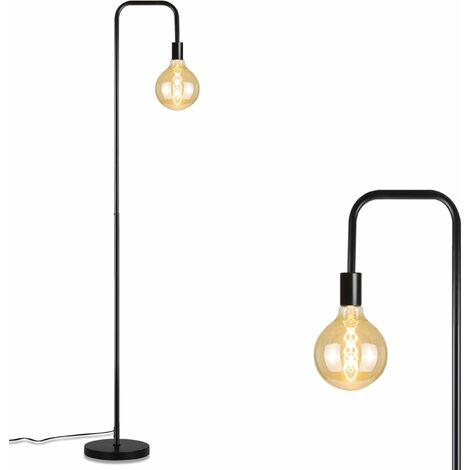 Lampe à poser métal bambou lampe à poser liseuse noire côté lampe salon,  grille métal ronde, 1x E27, DxH 17x32 cm, ETC Shop: lampes, mobilier,  technologie. Tout d'une source.