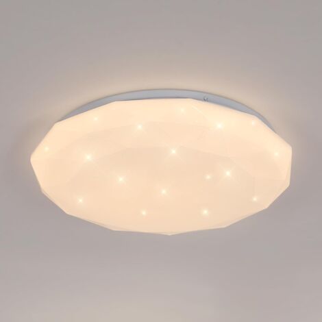 COMELY Plafonnier LED Diamant 24W - Lumière Chaude 3000K, Chambre Enfant, Cuisine, Couloir, Salle de Bain (1/5)