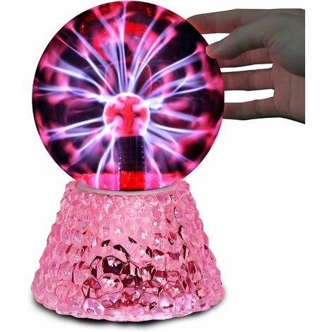 Lampe à boule Plasma de 3.94 pouces, lumière ambiante à électricité  statique, veilleuse Globe alimentée par USB pour – acheter aux petits prix  dans la