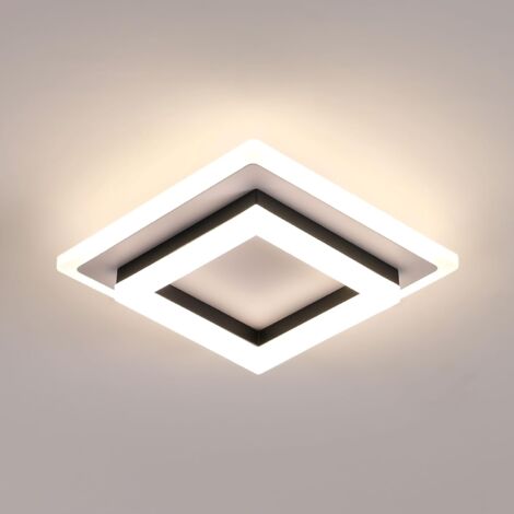 COMELY Plafonniers 24W, plafonnier LED moderne 4500K, plafonnier carré en acrylique pour chambre à coucher, salon, cuisine, balcon, couloir [Classe énergétique E] (1/5)